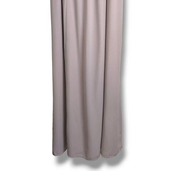 MuMu Womens‎ June Maxi Dress Size Large Beige Chiffon Princess core Wedding Prom - Picture 14 of 14